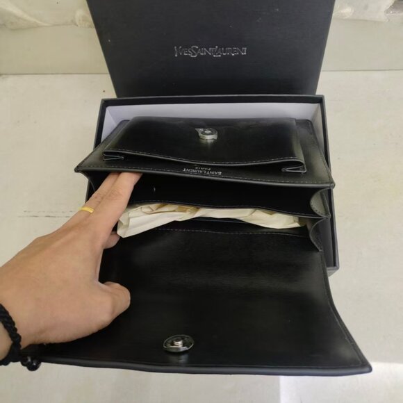 Saint Laurent YSL Sunset series black shoulder bag - Picture 3 of 9